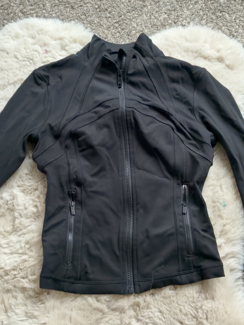 lululemon athletica Black Zip-Up Stretch Utility Jacket